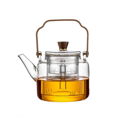 SmokedGlass | Elegant Natural Wood Tea Brewing Teapot (≈79 characters without spaces) 7