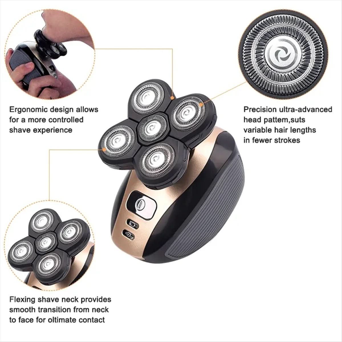 SmoothTrim – 5-in-1 Trimmer with Floating Shaving Heads & Accessories 7