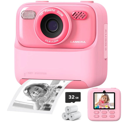 SnapJoy | Colorful Fun Kids Instant Camera with HD Selfie and 32GB Memory 2