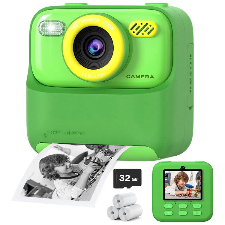 SnapJoy | Colorful Fun Kids Instant Camera with HD Selfie and 32GB Memory 9
