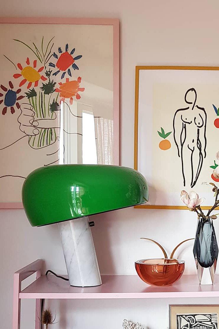 MarbleVista - Lámpara de Mesa Decorativa Estilosa