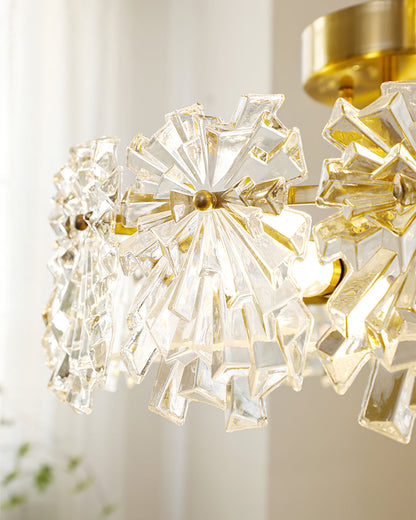 FlurryLuxe - Loftlampe med elegante snefnugmotiver