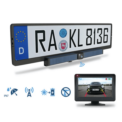SolarView | Advanced Wireless Solar-Powered Rear View Camera for Car 0