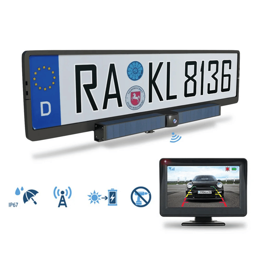 SolarView | Advanced Wireless Solar-Powered Rear View Camera for Car 1