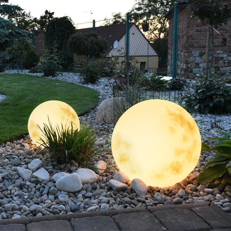 Solar powered garden moon lamp 1
