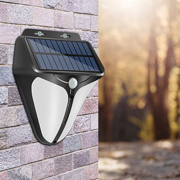 SolaraLight | Modern Solar Wall Lantern with Motion Sensor for Outdoor Use 0