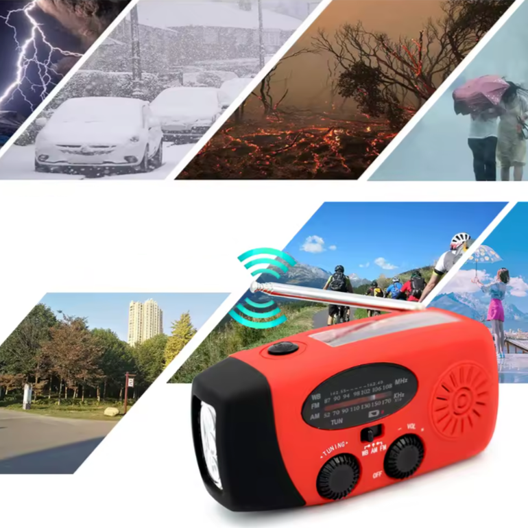SolaraWave | Versatile Solar Hand Crank Emergency Radio for Outdoor Use 1