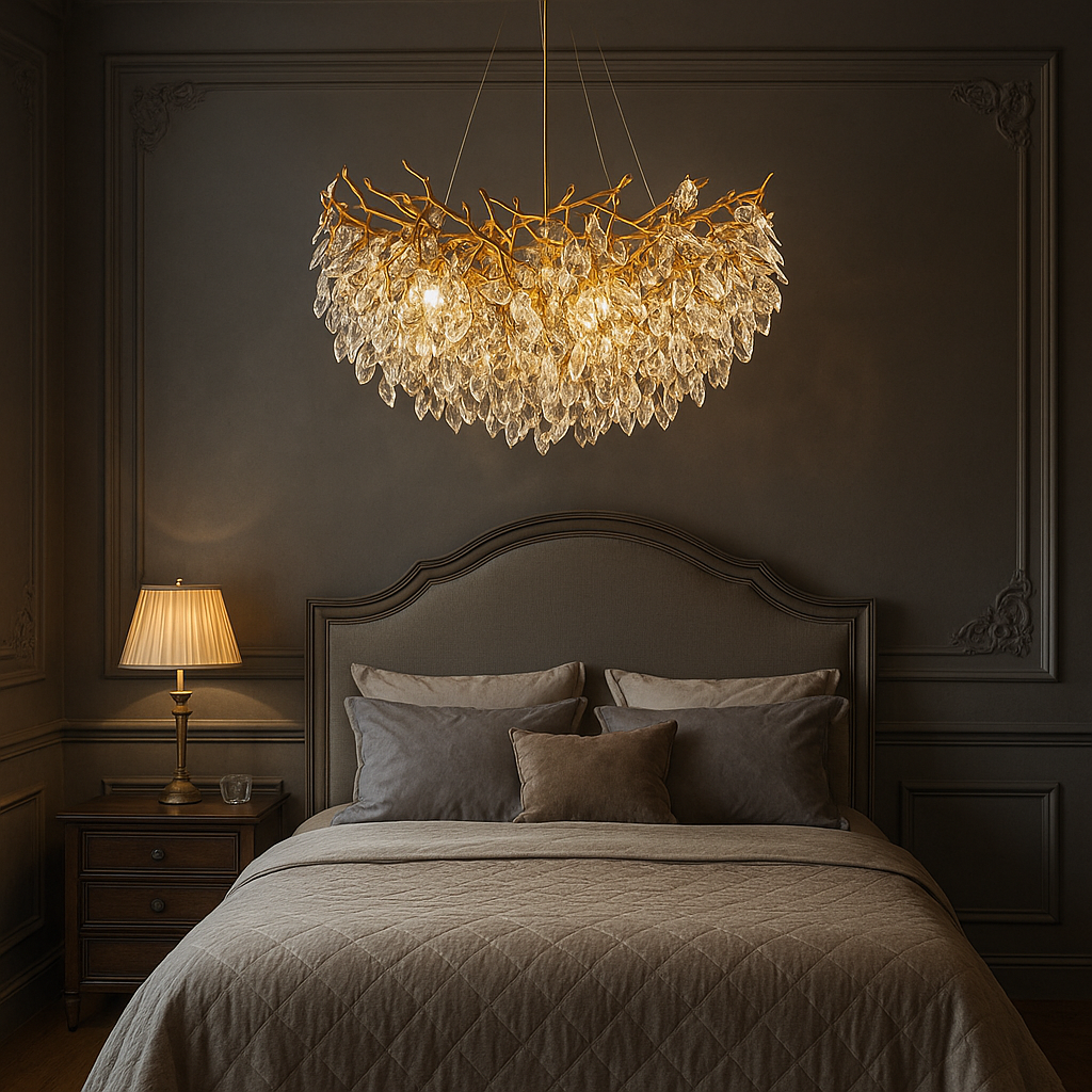 Solenor | Round Crystal Chandelier for Sophisticated Interior 5
