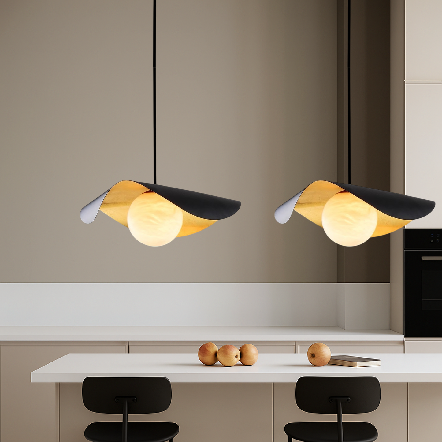 Spanish marble ball pendant lamp 2