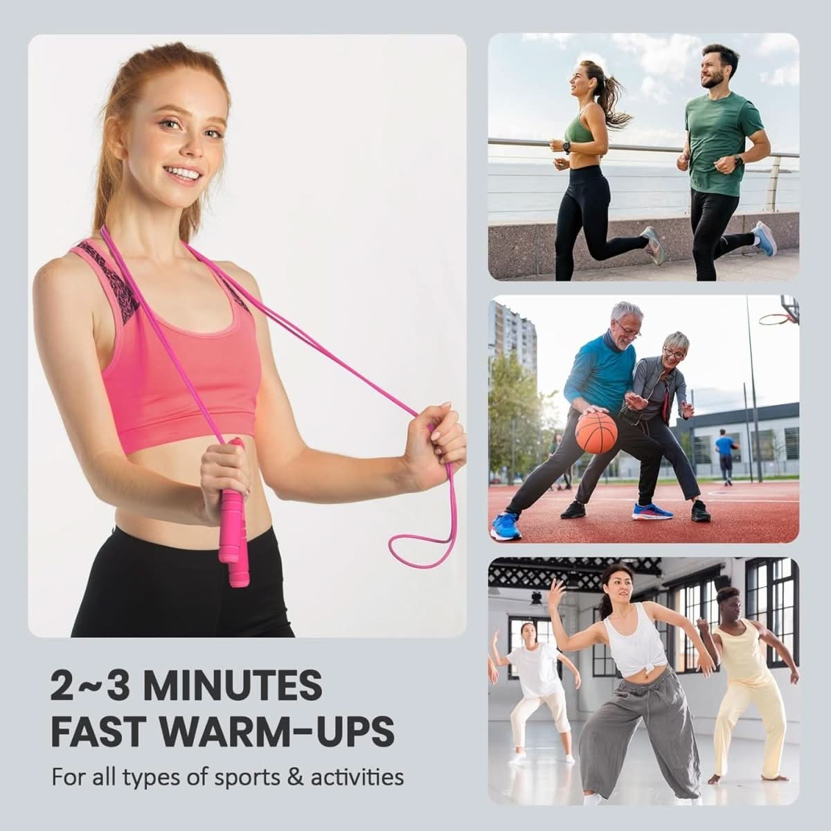 Speedfit – digital skipping rope with calorie counter and goal reminder 6