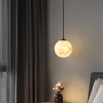Spherical Marble Pendant Lamp 0