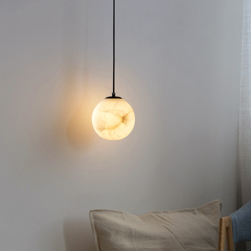 Spherical Marble Pendant Lamp 1
