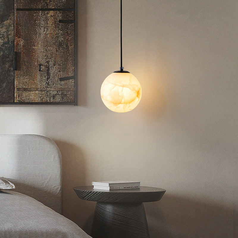 Spherical Marble Pendant Lamp 2