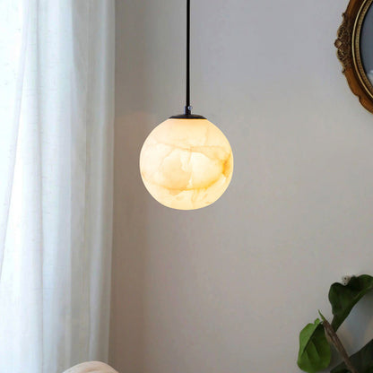 Spherical Marble Pendant Lamp 3