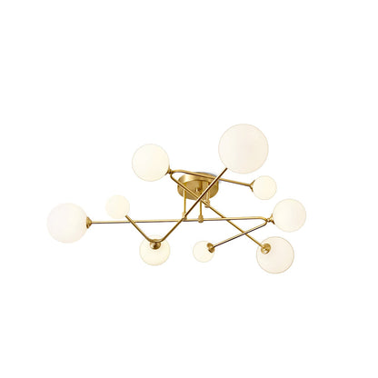 SputnikRadiance - Loftlampe med himmelsk æstetik og blød glød