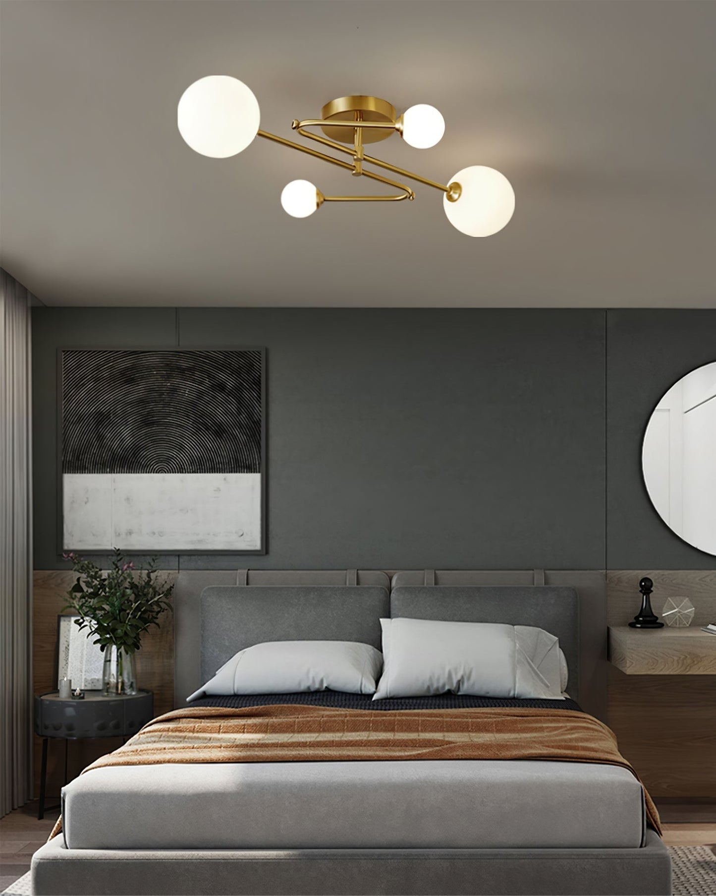 SputnikRadiance - Loftlampe med himmelsk æstetik og blød glød