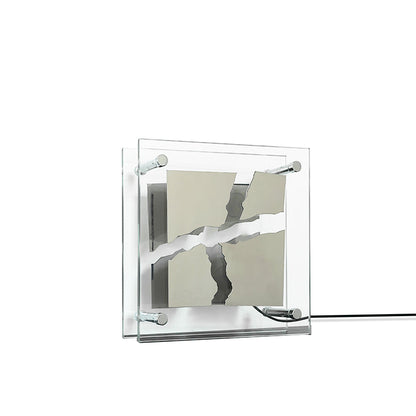 RadiantCube – Artistic Square Glass Table Lamp