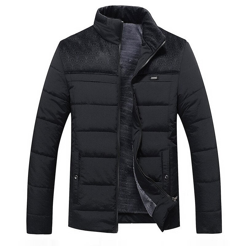 Stefan | Winter coat with high collar for men 0