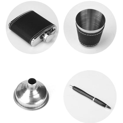 StellarCraft | Stylish Portable Stainless Steel Hip Flask Set for Travel 6