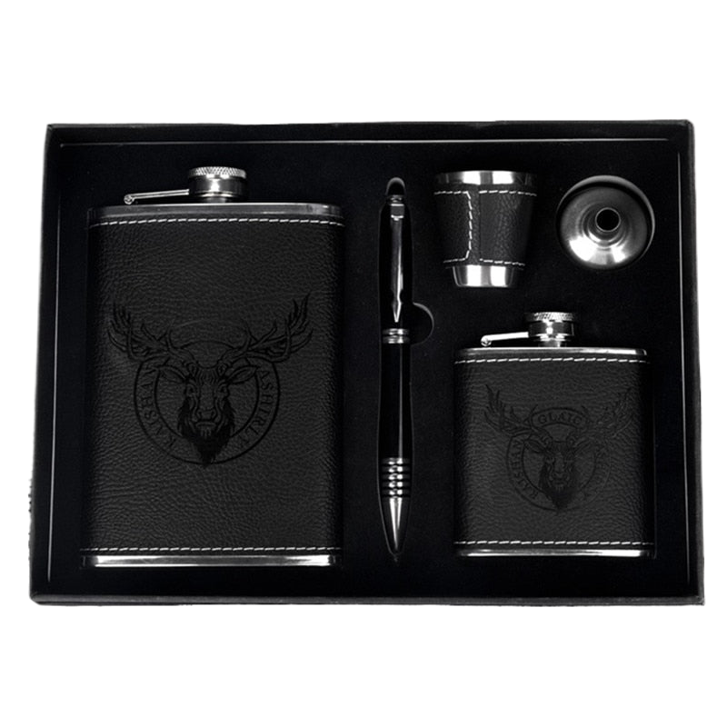 StellarCraft | Stylish Portable Stainless Steel Hip Flask Set for Travel 7