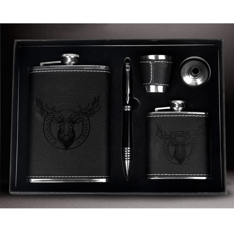 StellarCraft | Stylish Portable Stainless Steel Hip Flask Set for Travel 8