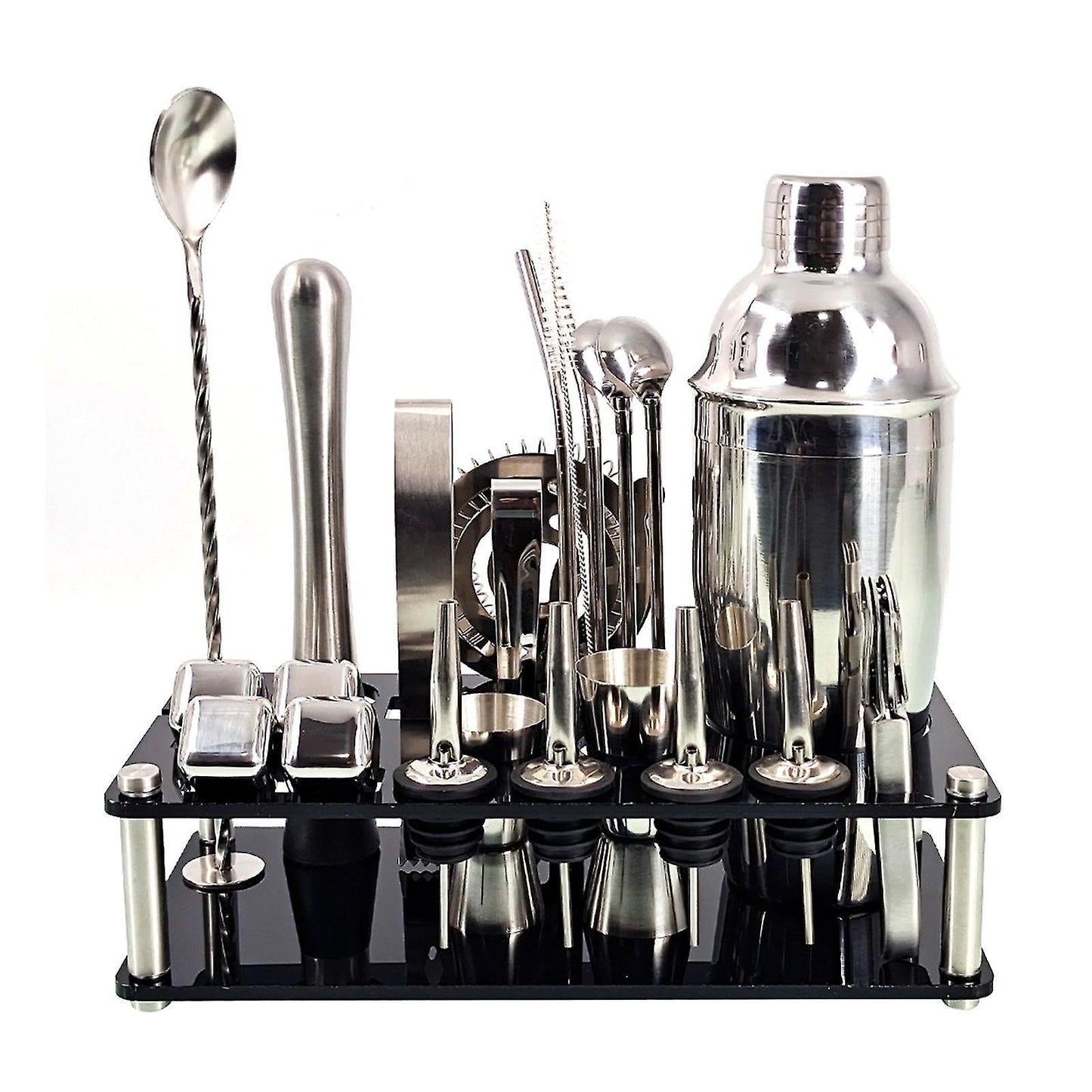 StellarMix | Elegant Stainless Steel Cocktail Shaker Set for Home Bartenders 1
