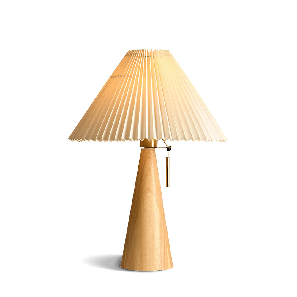 AntiqueRadiance – Elegante Lampada da Tavolo in Legno e Metallo