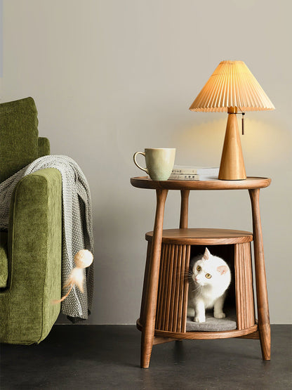 AntiqueRadiance – Elegante Lampada da Tavolo in Legno e Metallo