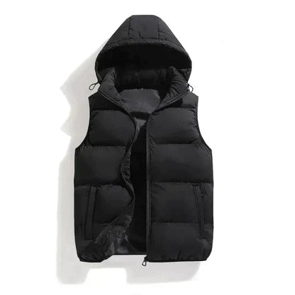 Stylish Sleeveless Winter Jacket with Detachable Hood – Premium Insulation for Cold Weather 1