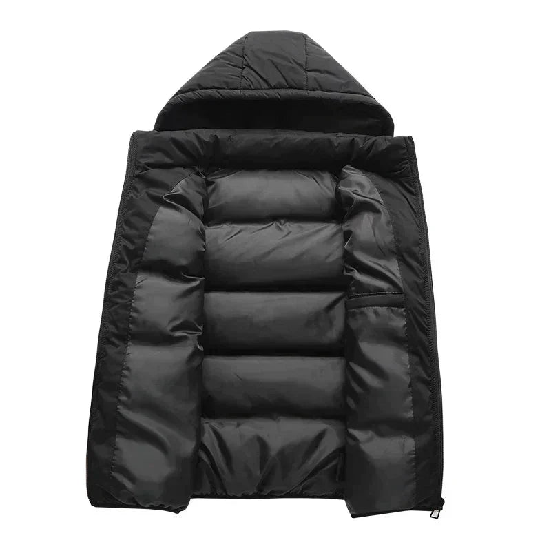 Stylish Sleeveless Winter Jacket with Detachable Hood – Premium Insulation for Cold Weather 3