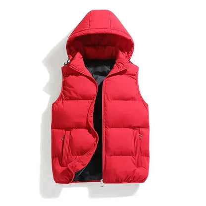 Stylish Sleeveless Winter Jacket with Detachable Hood – Premium Insulation for Cold Weather 6