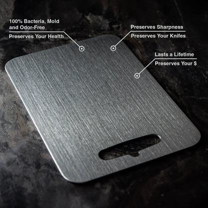 Variant image for Titanium Cutting Board – Antibacterial, Non-Toxic, BPA-Free Kitchen Essential, Knife-Friendly Design for Safe Food Preparation-3