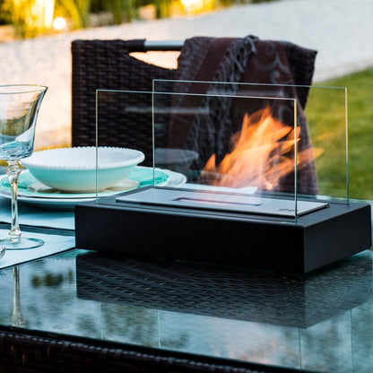 Tabletop Fireplace Glass Flame Burner 1