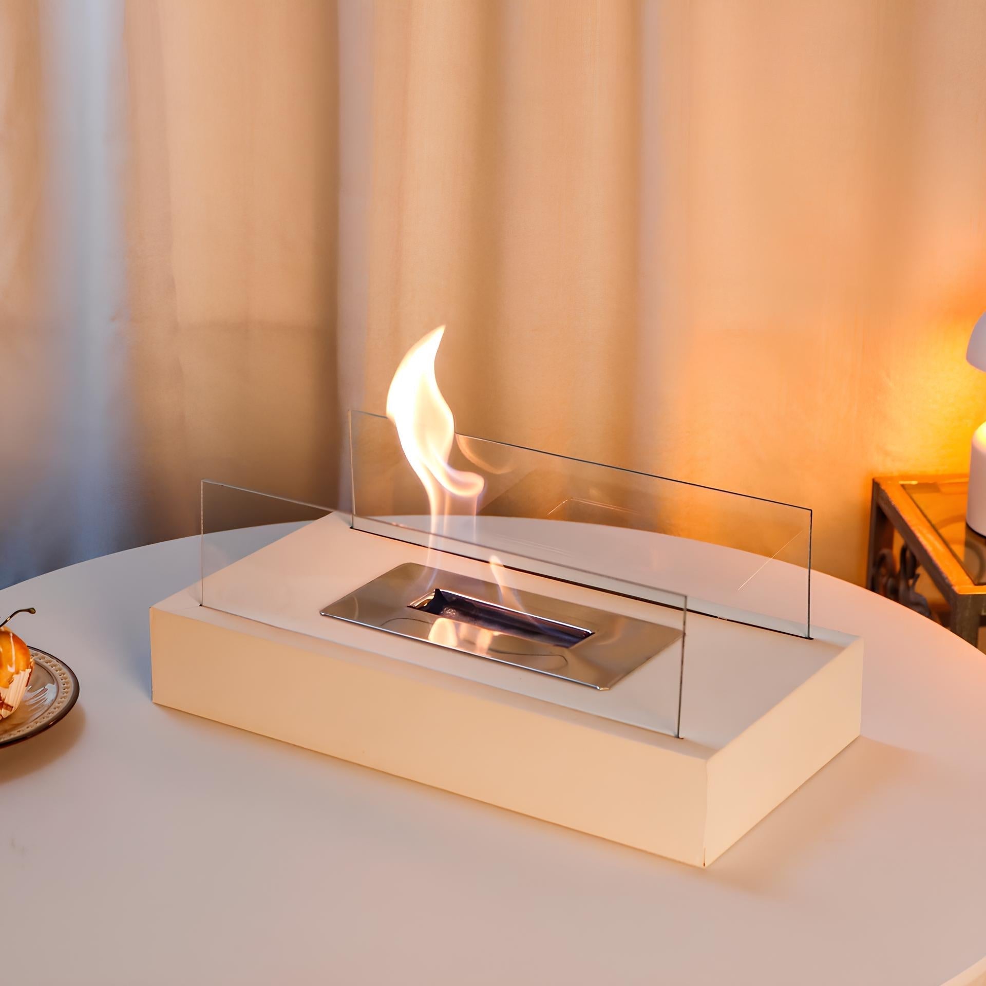 Tabletop Fireplace Glass Flame Burner 3