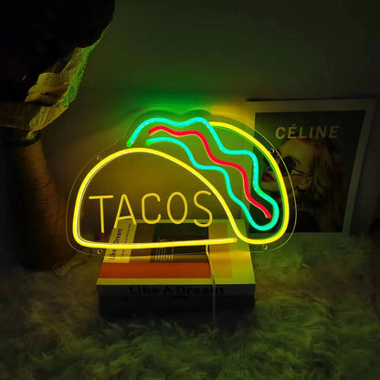 BiteGlow – Luce notturna al neon per fast food
