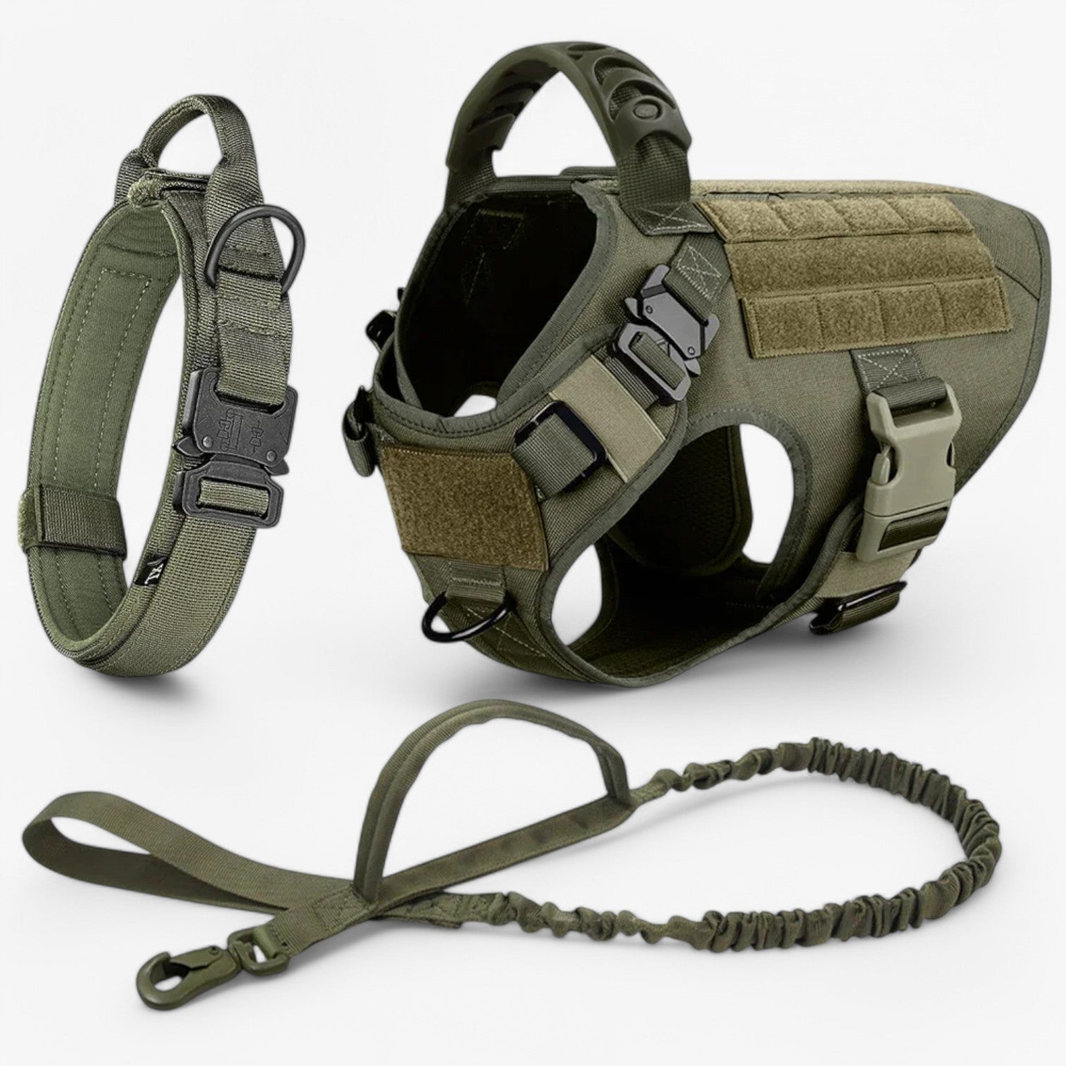 Tactical Dog Harness with Handle, Adjustable Fit and Reflective Details for Training and Safety 10