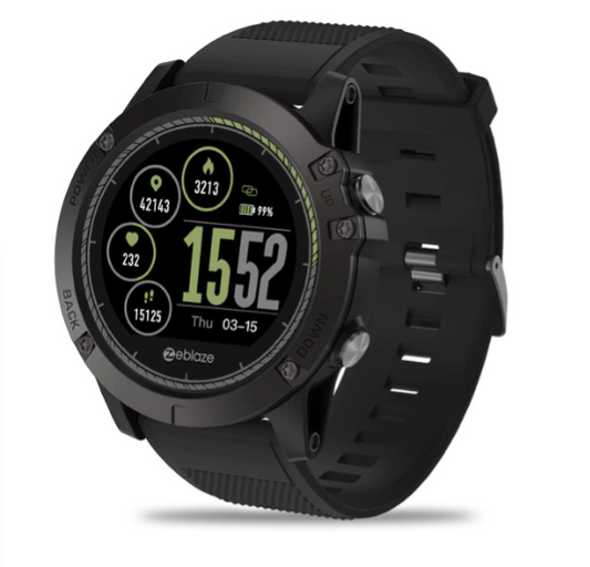 Tactical Smartwatch with 3D Interface, Health Monitoring, and Water Resistance up to 50 Meters 0