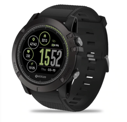 Tactical Smartwatch with 3D Interface, Waterproof Design, Heart Rate Monitoring for Fitness and Adventure 0