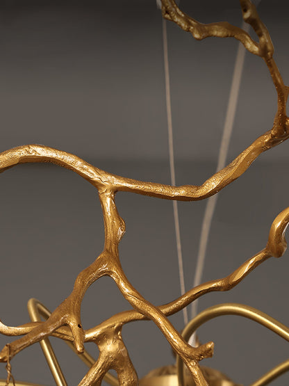 CrystalGlow - Lámpara de Techo con Cristales de Gota Radiante