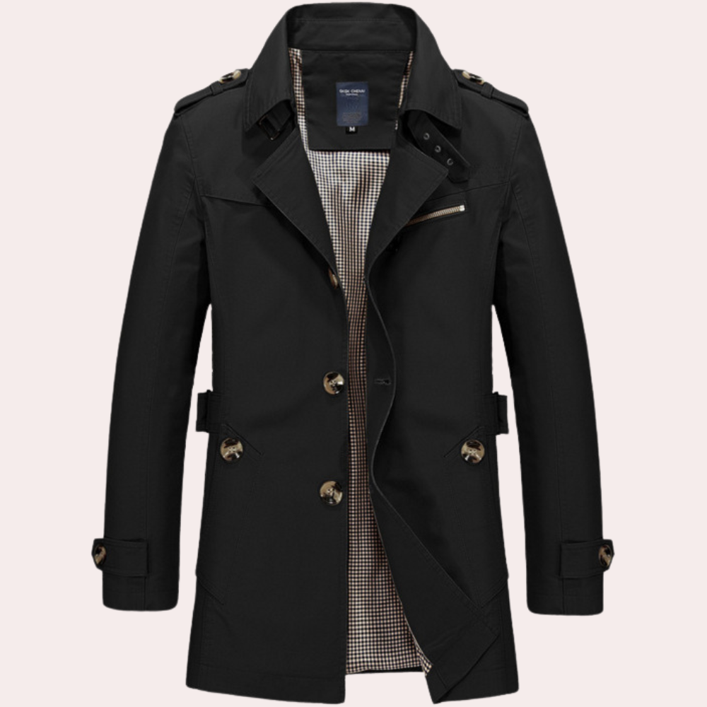 Thijs | Autumn trench coat for men with a classic cut 5