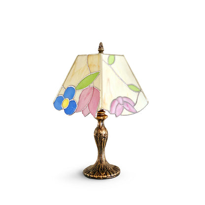 GlassCraft – Vintage Tiffany-Style Table Lamp