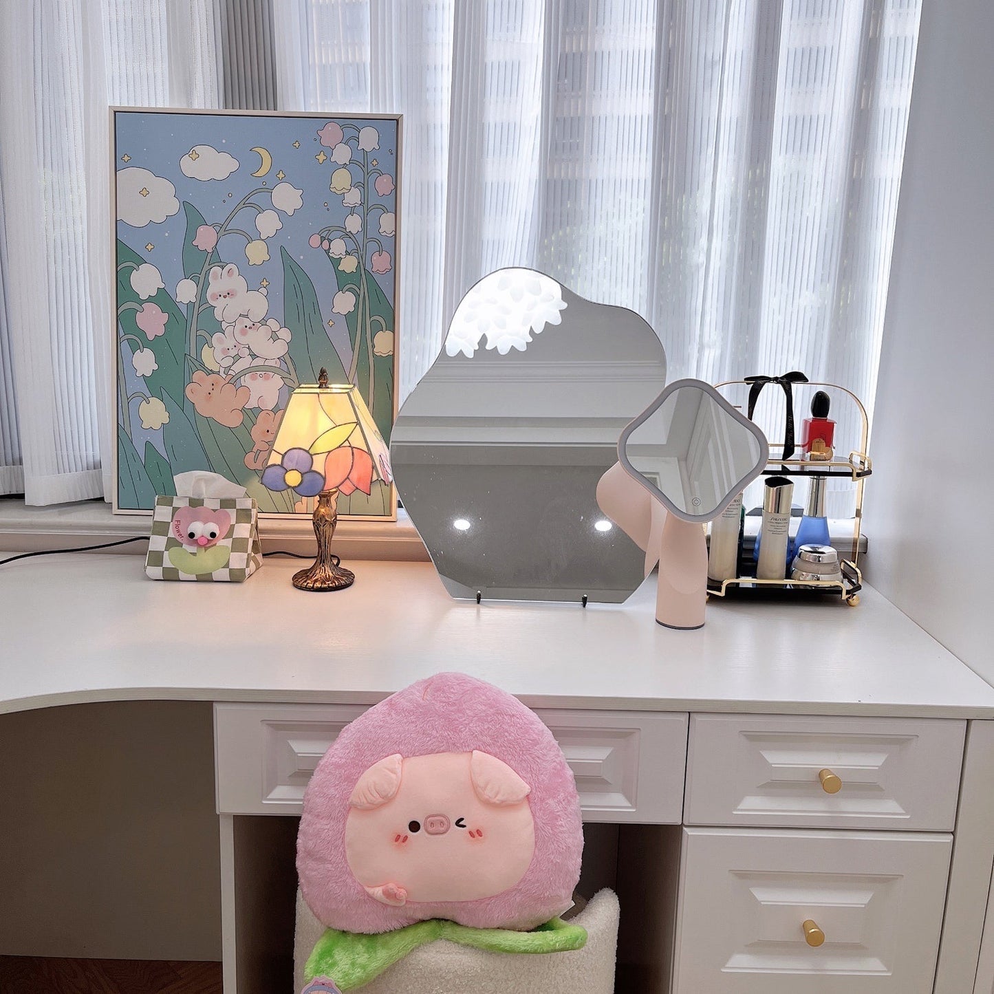 GlassCraft – Vintage Tiffany-Style Table Lamp