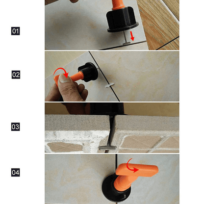TileMaster Pro | Efficient Durable Tile Leveling System with Spacers and Clips 7