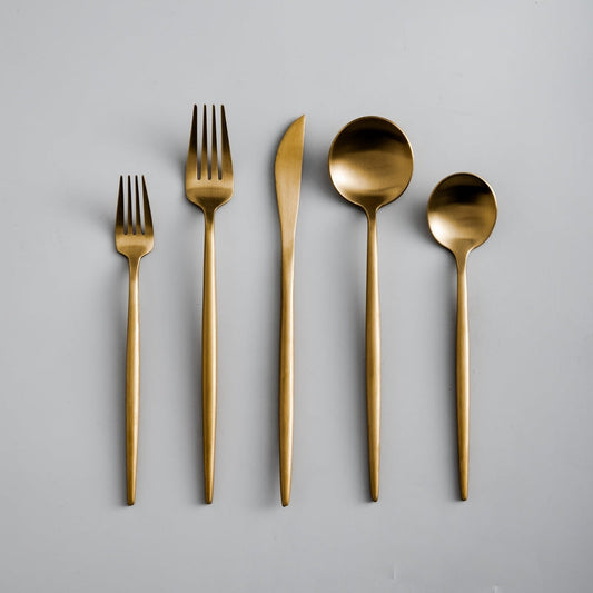 TitaniumElegance | Stylish Minimalist 20-Piece Cutlery Set 0