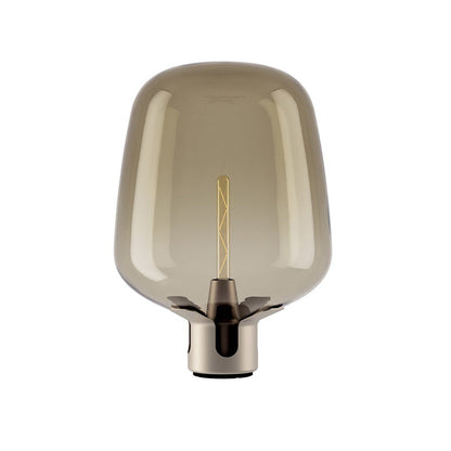 Lysende Glas - Elegant Bordlampe med Varm LED Glød