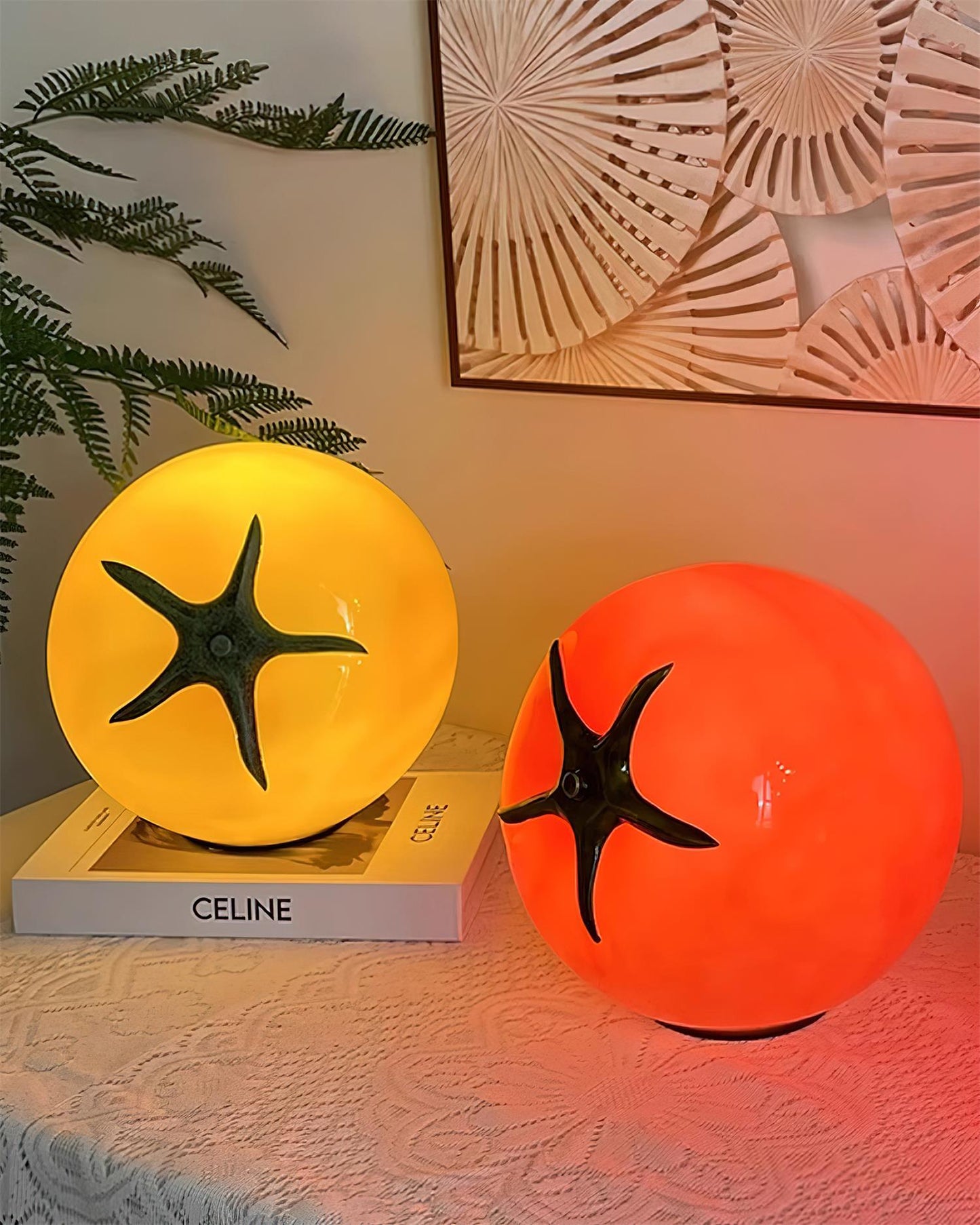 TomatoRadiance - Lampe de Table Moderne