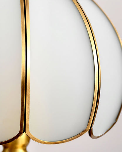 LumeWhite – Classic Brass and Glass Table Lamp