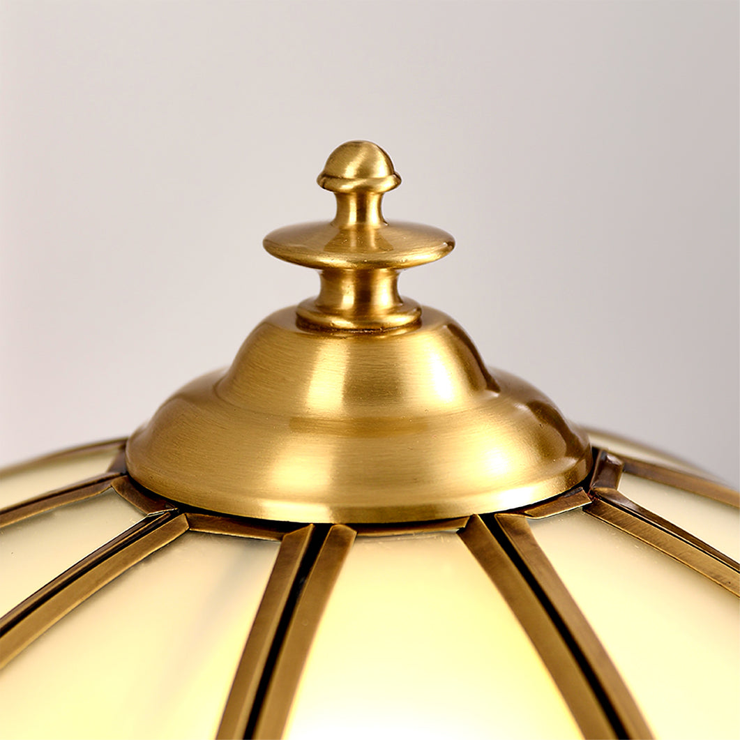 LumeWhite – Classic Brass and Glass Table Lamp