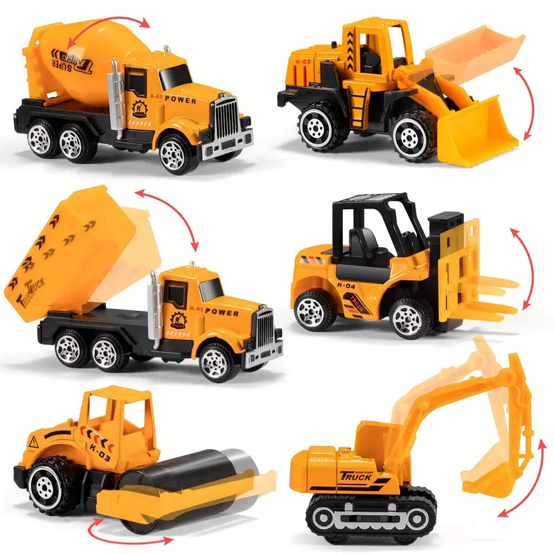 Toy Construction Vehicle Set with Carry Case 1