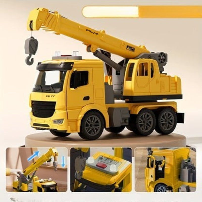 Toy Crane Truck with Lights and Sounds 3